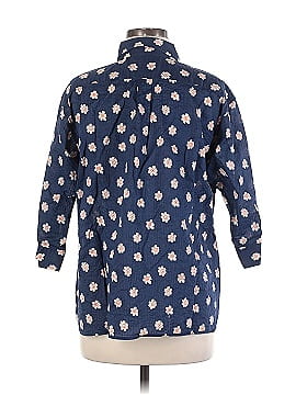 Barneys New York 3/4 Sleeve Button-Down Shirt (view 2)