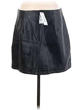 Topshop Faux Leather Skirt (view 2)