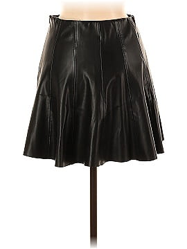 Zara Faux Leather Skirt (view 2)