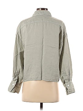 Zara 3/4 Sleeve Button-Down Shirt (view 2)