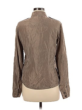 Club Monaco Long Sleeve Silk Top (view 2)