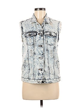 ChiQle Denim Architect Denim Vest (view 1)