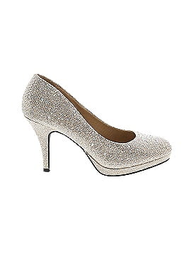 Silver Slipper Heels (view 1)