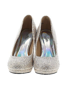 Silver Slipper Heels (view 2)