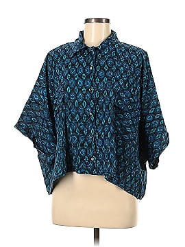 Marrakech 3/4 Sleeve Button-Down Shirt (view 1)