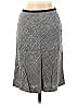 Karen Millen Chevron-herringbone Gray Blue Casual Skirt Size 8 - photo 1