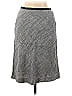 Karen Millen Chevron-herringbone Gray Blue Casual Skirt Size 8 - photo 2