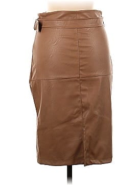 Venti6 Faux Leather Skirt (view 2)