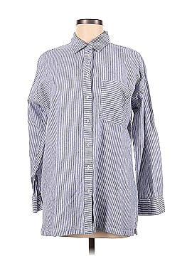 Zara Basic Long Sleeve Button-Down Shirt (view 1)