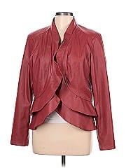 Belle By Kim Gravel Leather Jacket