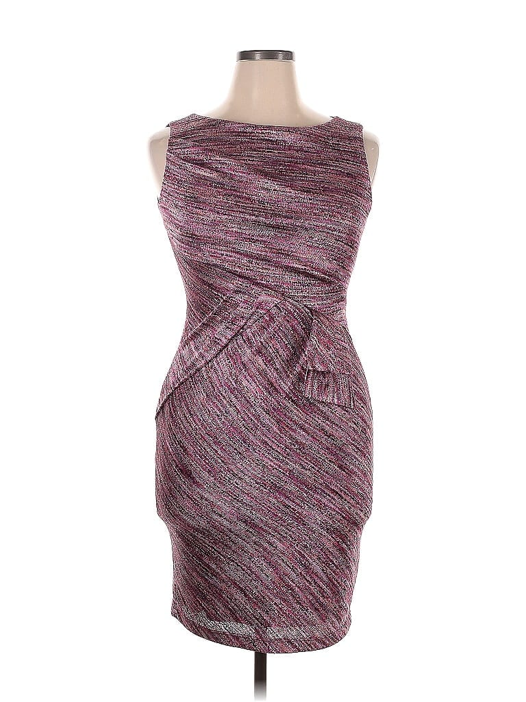 Pre-owned David Meister Cocktail Dress In Burgundy