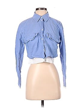 Zara Long Sleeve Button-Down Shirt (view 1)