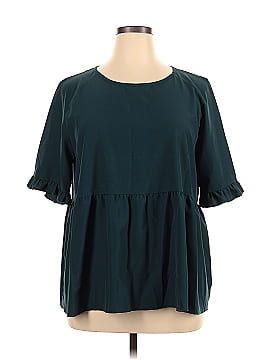 Shein Curve Short Sleeve Blouse (view 1)