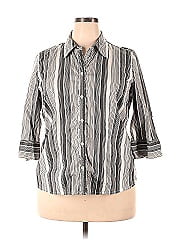 Fashion Bug 3/4 Sleeve Button Down Shirt