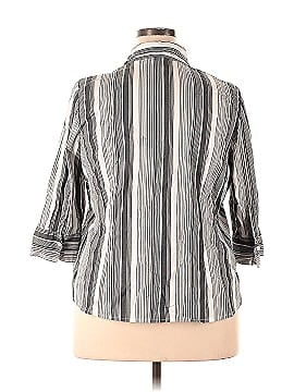 Fashion Bug 3/4 Sleeve Button-Down Shirt (view 2)