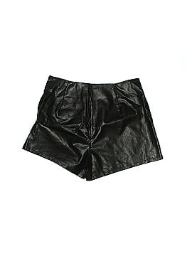 12th Tribe Faux Leather Shorts (view 2)