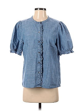 J.Crew Factory Store Short Sleeve Button-Down Shirt (view 1)