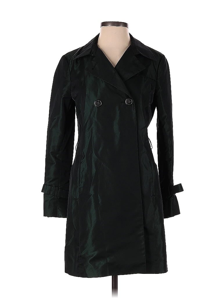 Jil Sander 100% Polyester Green Trenchcoat Size EU 34 / US 4 - photo 1