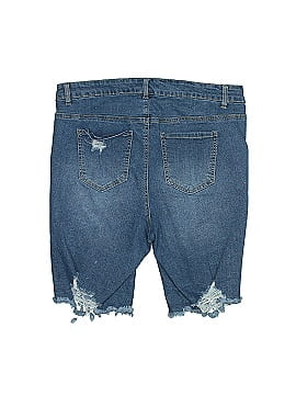 Indigo Fusion Denim Shorts (view 2)