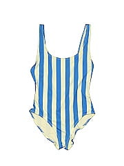 Solid & Striped One Piece Swimsuit