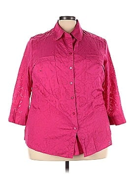 Allison Daley 3/4 Sleeve Button-Down Shirt (view 1)