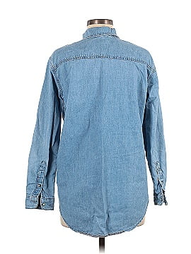 Topshop Long Sleeve Button-Down Shirt (view 2)