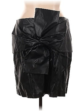 ELOQUII Faux Leather Skirt (view 1)