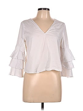 Zara Basic 3/4 Sleeve Blouse (view 1)