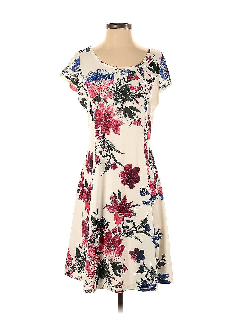 Lily by Firmiana Women’s Cap Sleeve Short Dress Women’s Apparel Black White Floral Print