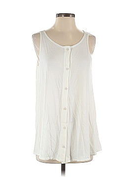 Max Studio Sleeveless Button-Down Shirt (view 1)