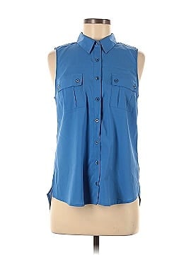 Edge Sleeveless Button-Down Shirt (view 1)