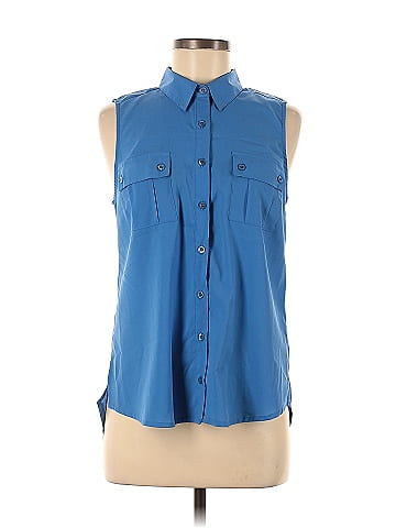 Edge Sleeveless Blouse (view 1)