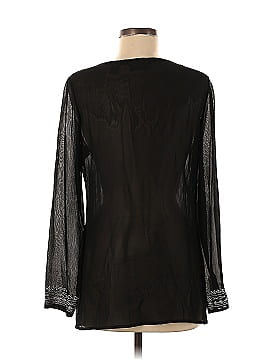 i.e. Long Sleeve Silk Top (view 2)