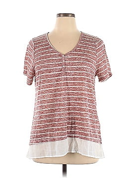 Studio B by BOBEAU Short Sleeve Top (view 1)