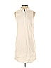 Sail to Sable 100% Cotton Solid Ivory Casual Dress Size XXS - photo 1