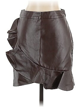 Majorelle Faux Leather Skirt (view 1)