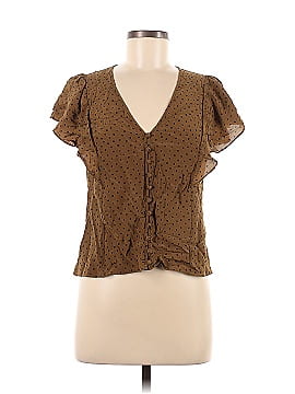 Madewell Short Sleeve Silk Top (view 1)