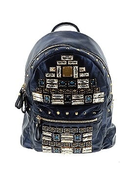 MCM Studded Crystal-Embellished Leather Backpack (view 1)