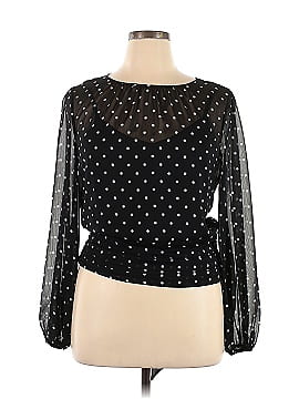 White House Black Market Long Sleeve Blouse (view 1)