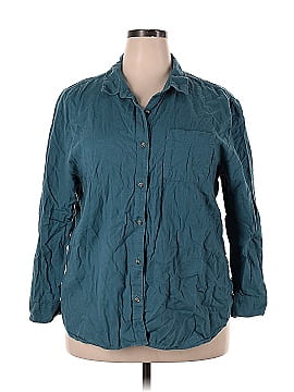 Eddie Bauer 3/4 Sleeve Button-Down Shirt (view 1)