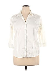 Dana Buchman 3/4 Sleeve Button Down Shirt