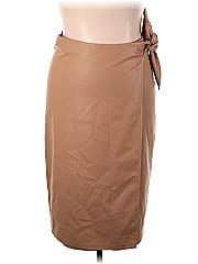 The Drop Faux Leather Skirt