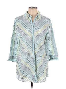 Chico's 3/4 Sleeve Button-Down Shirt (view 1)