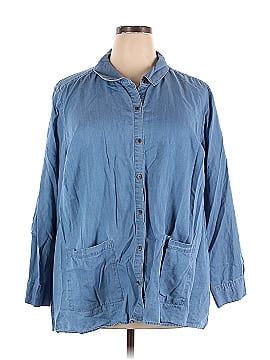 Isaac Mizrahi LIVE! 3/4 Sleeve Button-Down Shirt (view 1)