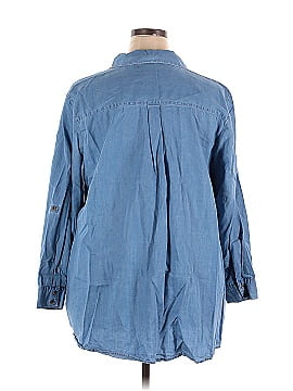 Isaac Mizrahi LIVE! 3/4 Sleeve Button-Down Shirt (view 2)