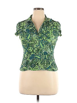 INC International Concepts Short Sleeve Blouse (view 1)