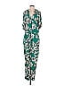 Zara 100% Viscose Print Green Jumpsuit Size S - photo 1