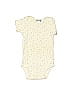 Carter's 100% Cotton Stars Polka Dots Ivory Short Sleeve Onesie 0-3 MO / 3 MO - photo 1