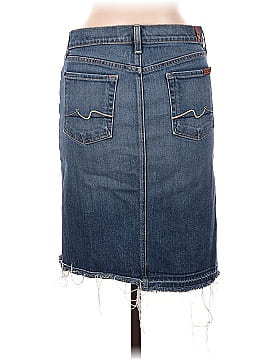 7 For All Mankind Denim Skirt (view 2)