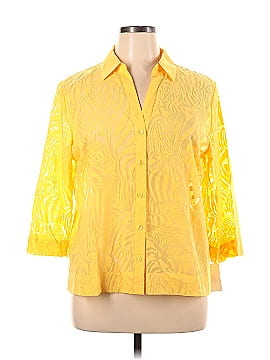 Chico's 3/4 Sleeve Button-Down Shirt (view 1)